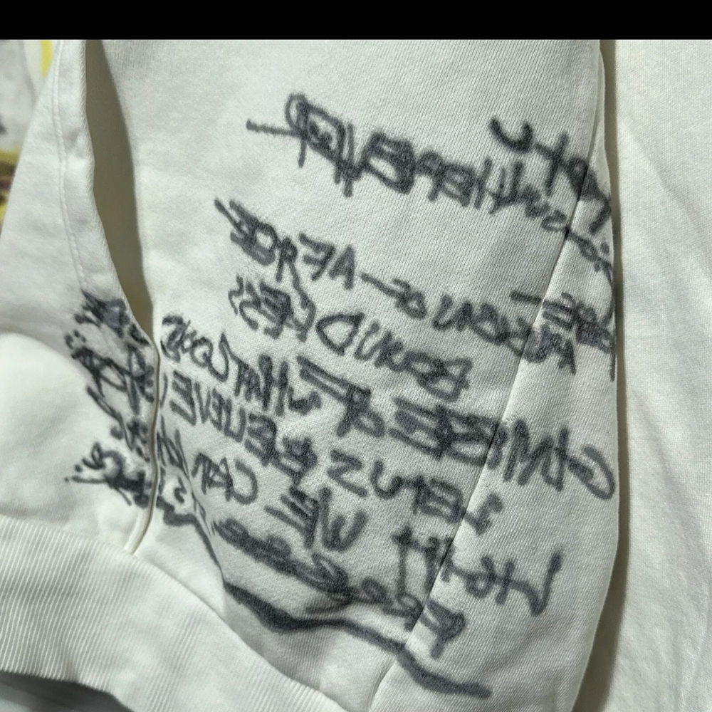 Cactus Jack by Travis Scott Cream Graphic Hoodie - Picture 9 of 14
